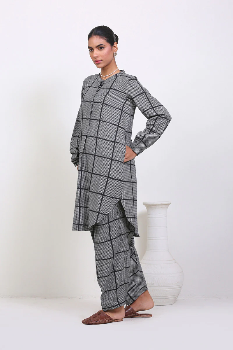 Grey With Black Pattern
