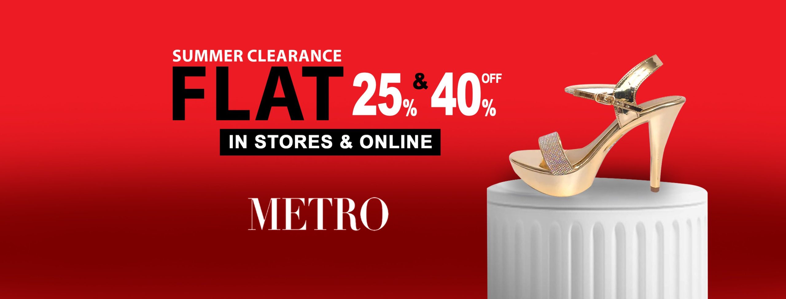 Metro Shoes Summer Clearance Sale 2023