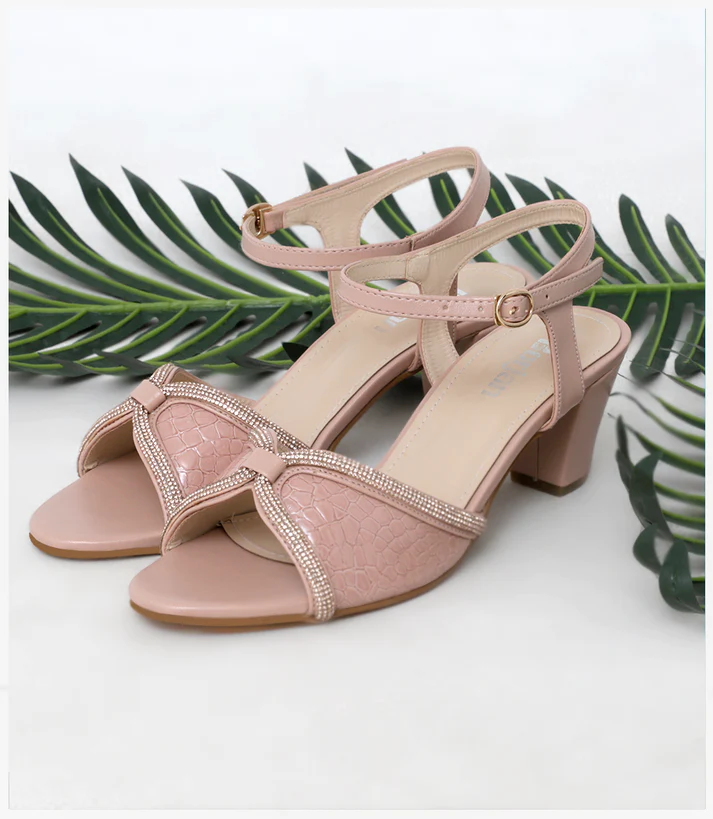 Tea Pink sandal heels