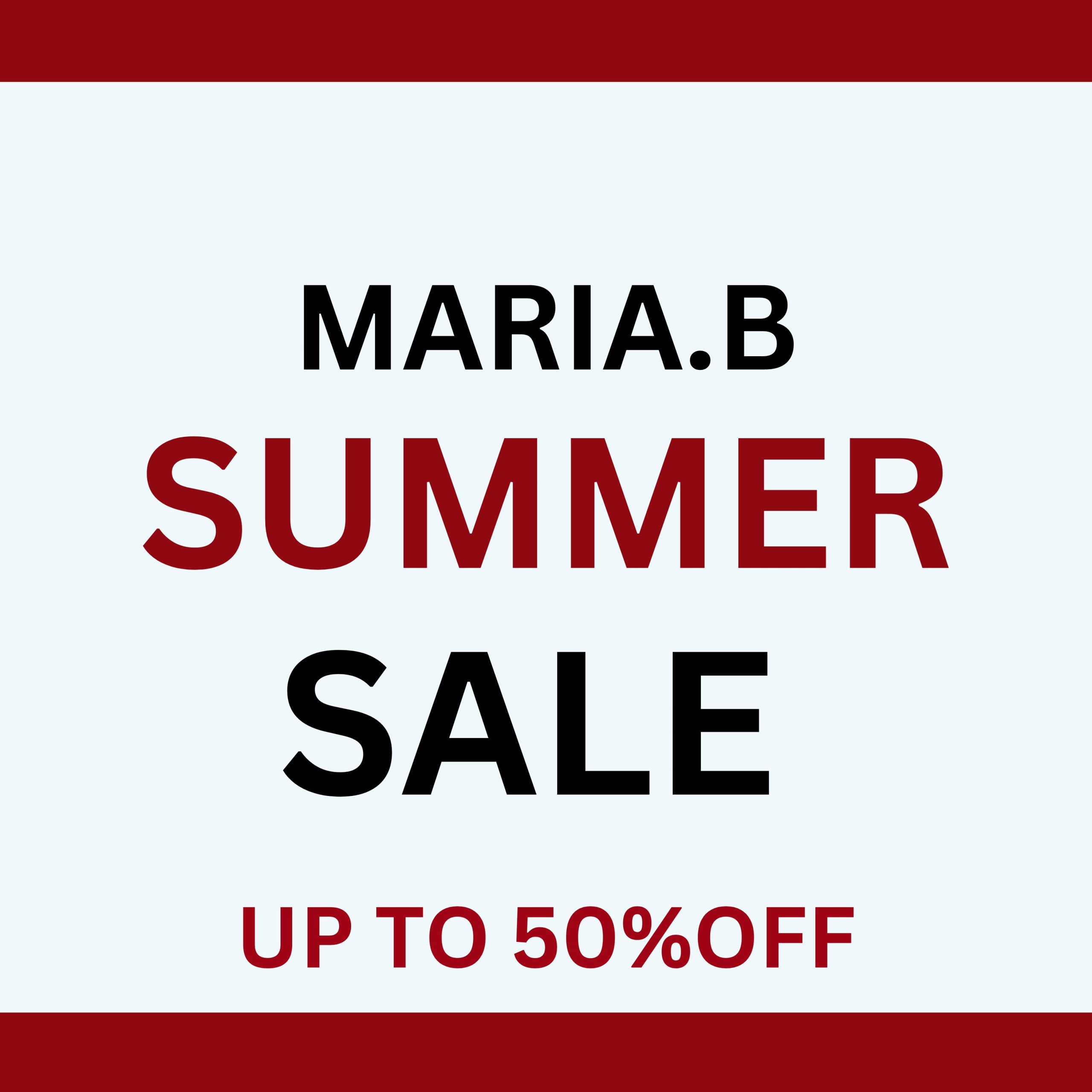 Maria. B Summer Sale in Lahore 2023
