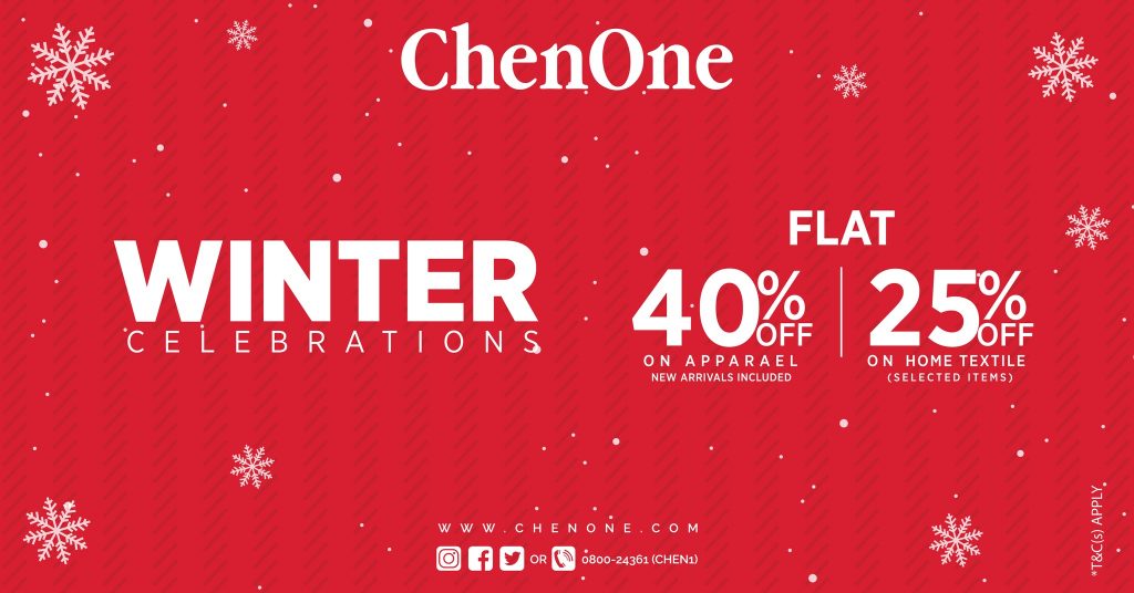 ChenOne Winter Sale 2026 Flat 40% Off With Price 34 Chenone Sale 2026