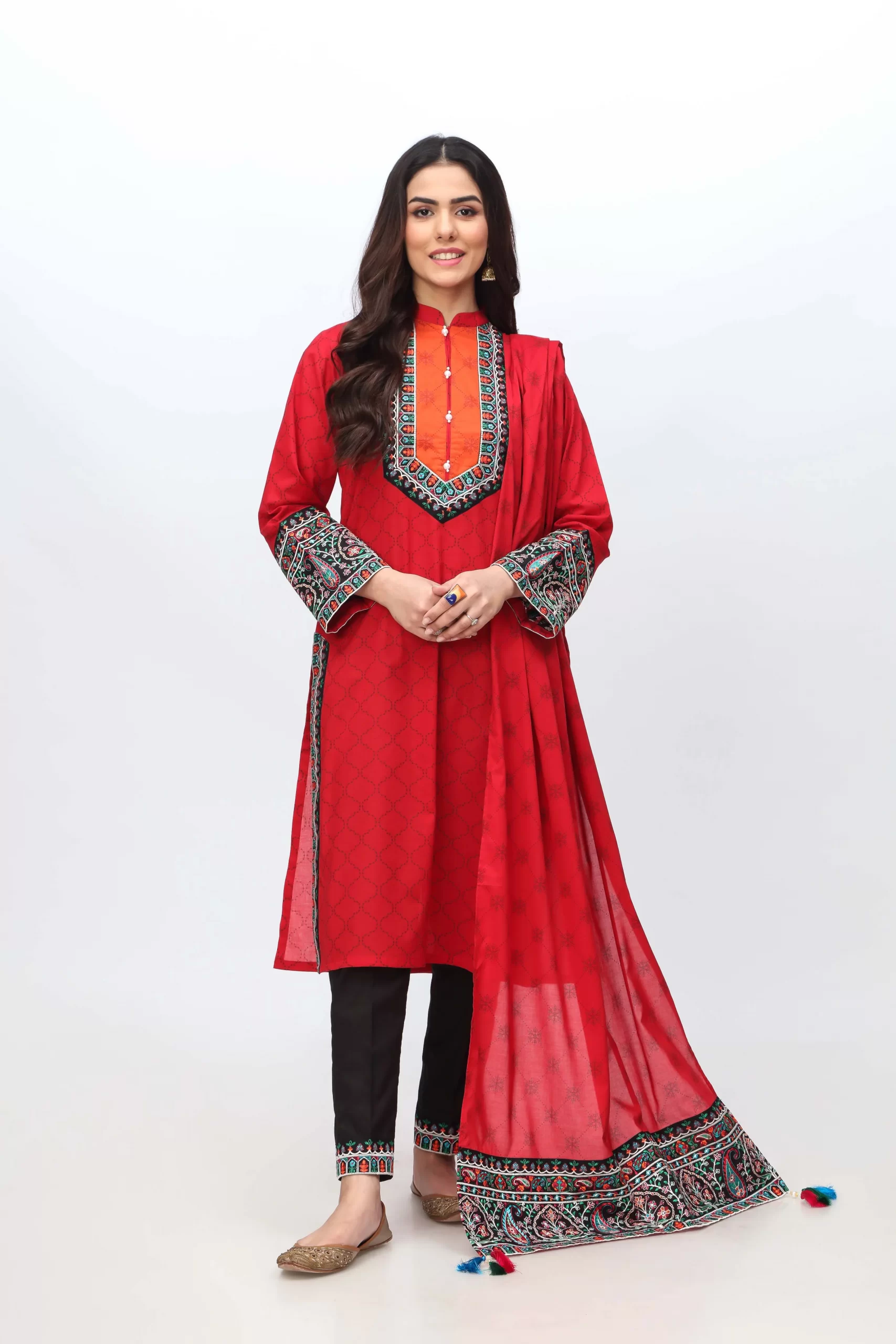 Paisley Mehrab Red Suit